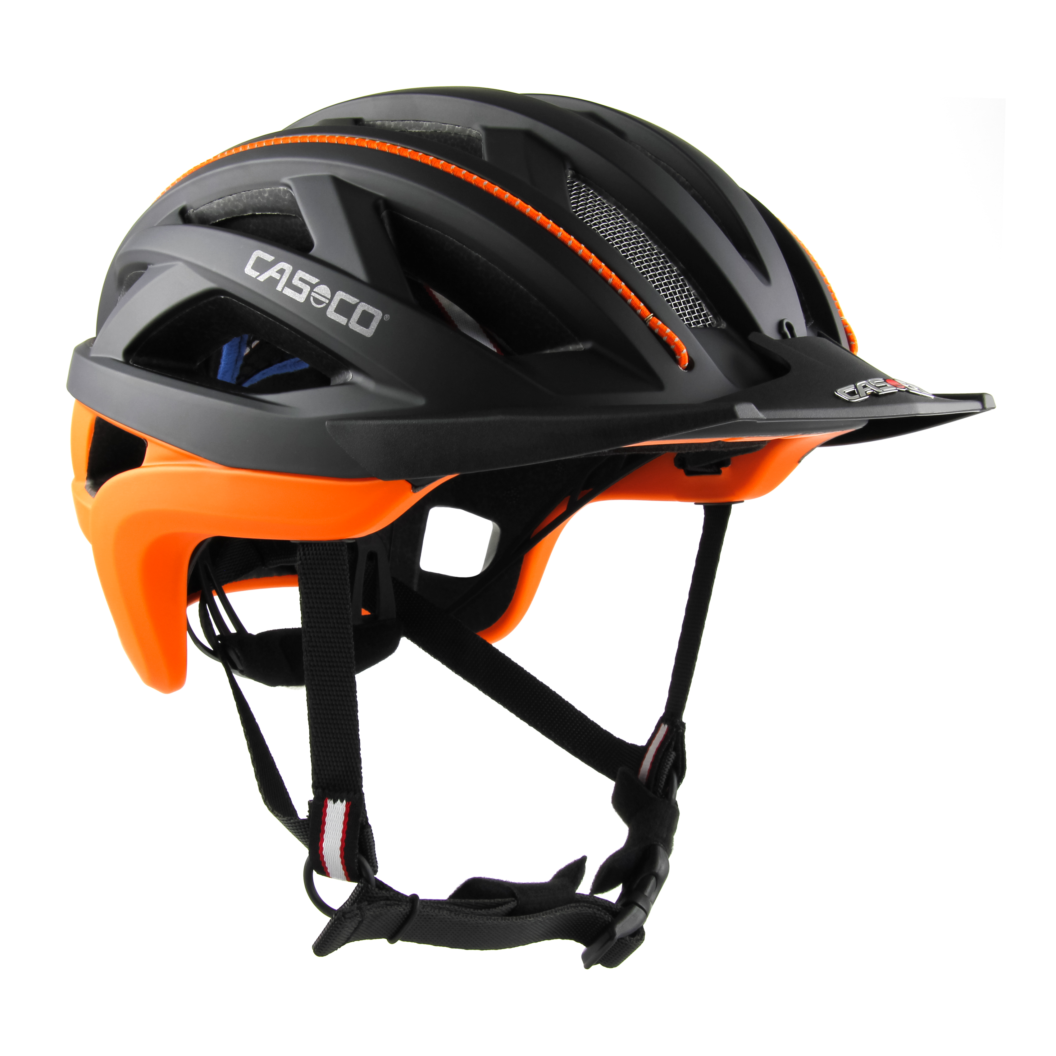 Casco Helm Cuda 2  - orange schwarz matt