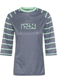 iXS Vibe 6.2 Women BC 3/4 Jersey - graphite/turquoise 40