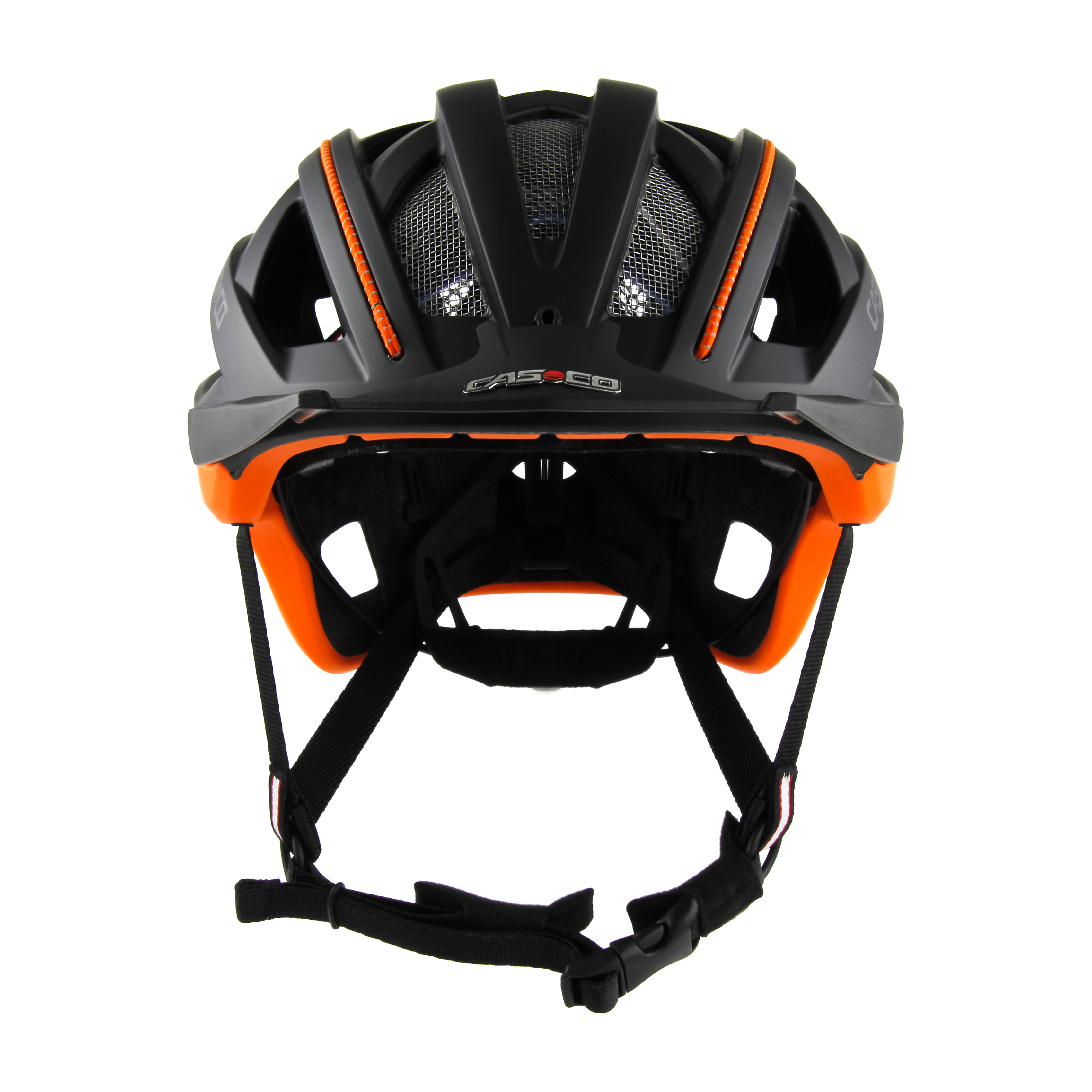 Casco Helm Cuda 2  - orange schwarz matt
