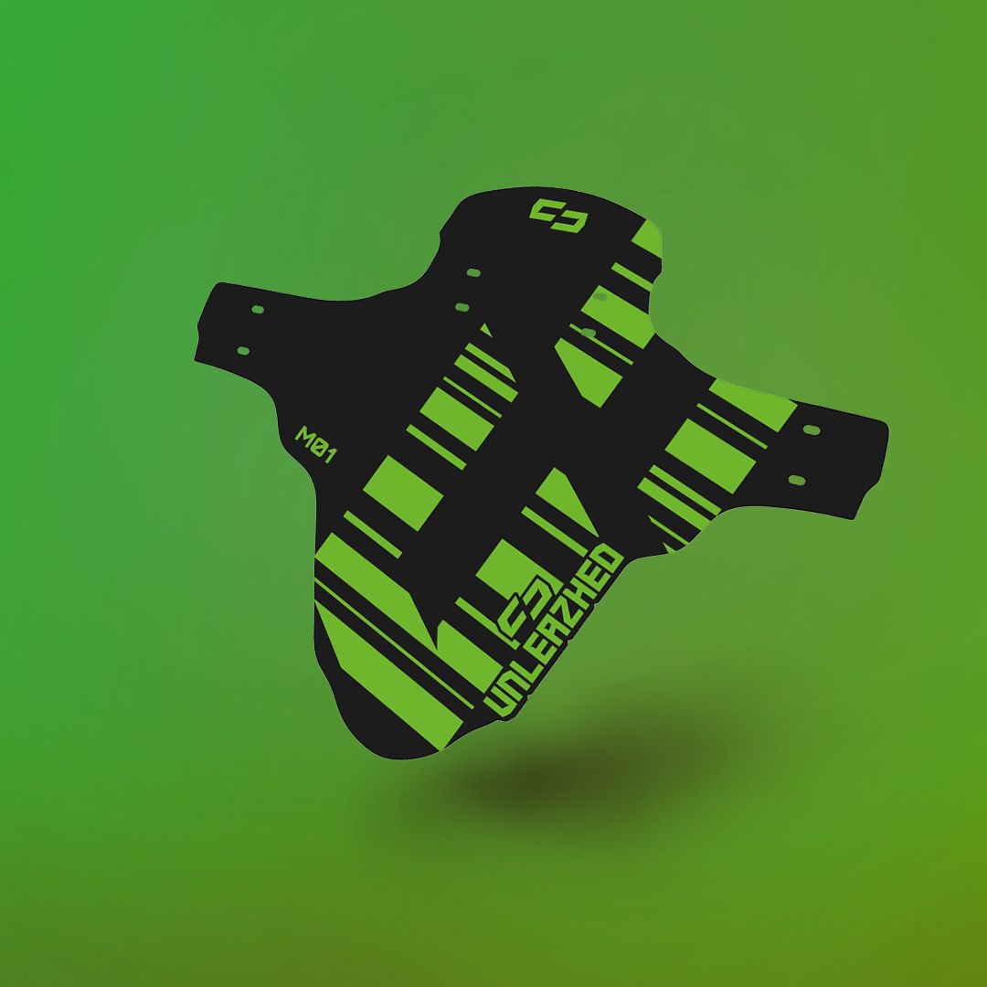 Unleazhed Mudguard M01 - green Unleazhed Mudguard M01 - green