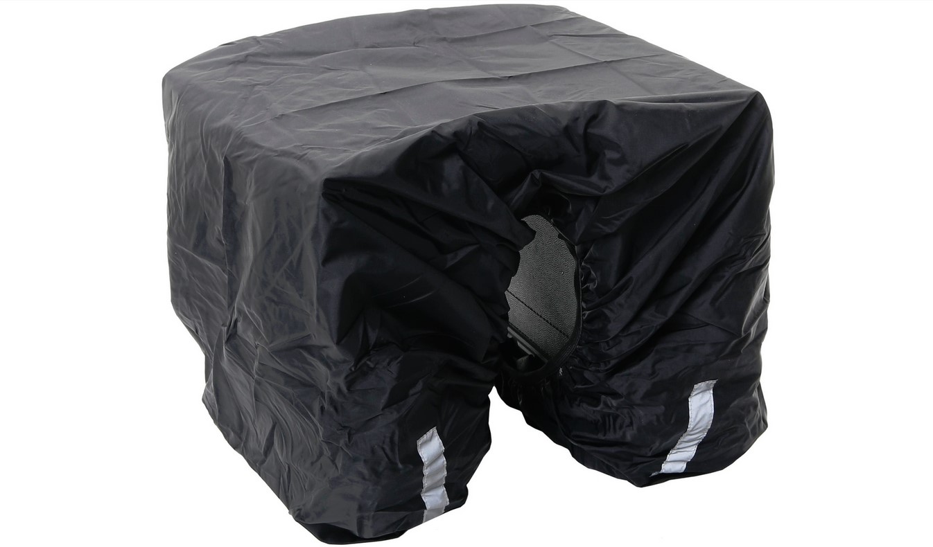 Hock Regenschutzhaube für Doppelpacktasche - schwarz