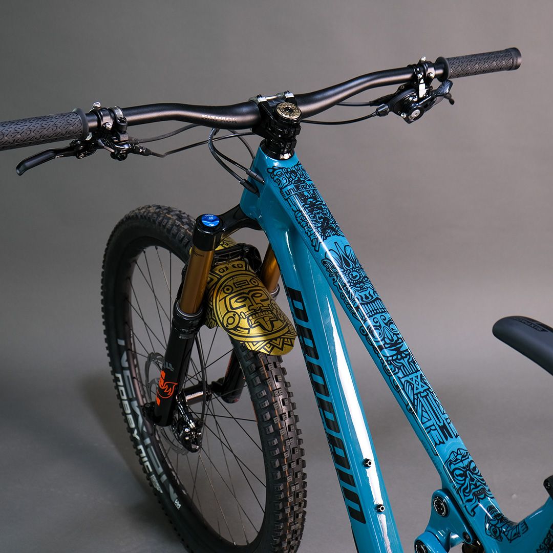 Unleazhed BP01 frame eldorado - S top tube, black glossy Unleazhed BP01 frame eldorado - S top tube, black glossy
